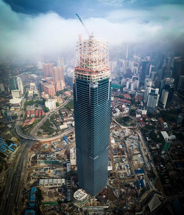 吉隆坡标志塔--中资企业海外开工最高建筑,屹立在马来西亚的“中国速度”